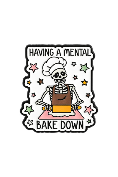 Choice UVXZ228 دبابيس مينا بتصميم هيكل عظمي للخباز، دبابيس لمحبي الخبز، شارات...