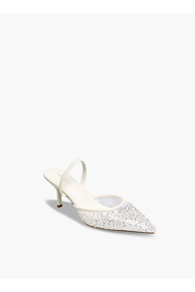 Flora Bella by Shoexpress مجموعة أحذية نسائية مزينة بكعب عالٍ مفتوحة من الخلف...