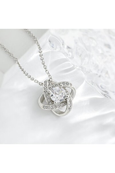 Choice TP-03820-01 قلادة ألماس على شكل نبتة البرسيم رباعية الأوراق، هدية مثال...