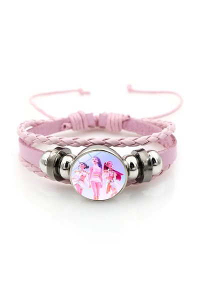 Miniso Pink-01 KPop Demon Hunter Bracelet Cartoon Anime Cosplay Bracelet Wove...