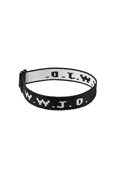 Choice Black WWJD Braided Rope Bracelet What Would Jesus Do Handmade Bangles ...