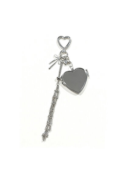 Choice حامل أحمر شفاه فضي على شكل قلب - قطعة واحدة من الفولاذ المقاوم للصدأ، ...