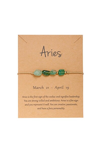 Choice BR23Y0720-1 Charm 12 Constellation Irregular Natural Stone Beads Brace...