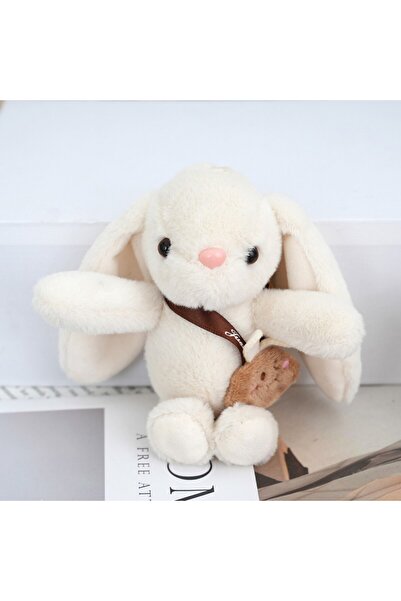 Choice سلسلة مفاتيح على شكل أرنب أبيض، دمية محشوة، للبيع بالجملة، حقيبة ظهر ص...