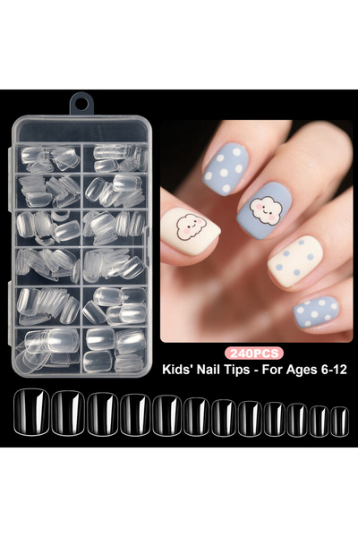 Choice 240 قطعة، 120/240 قطعة، أظافر صناعية بيضاوية الشكل، أظافر لاصقة، فن ال...