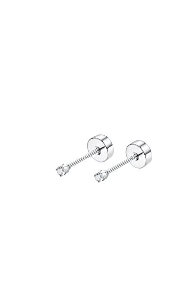 Choice 1Pair 2mm CZ Steel 18 Pairs 14K Gold Plated Surgical Steel Screw Flat ...
