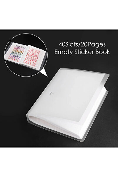 Choice 1991 Nail Sticker Storage Manual Large Capacity Storage Blank Page Des...