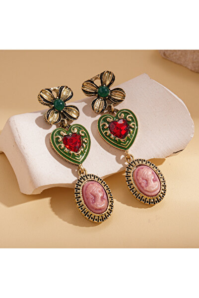 Choice أقراط متدلية بتصميم باروكي عتيق ورائع من ستايل 2، مرصعة بأحجار الراين ...