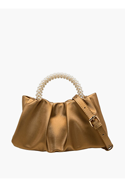 Flora Bella by Shoexpress Ruched Crossbody Bag with Pearl Embellished Handle ...