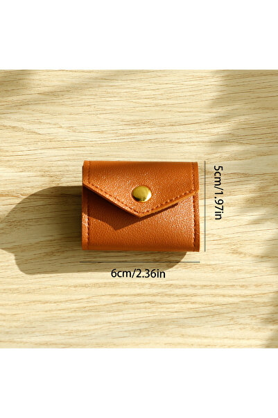 Choice حقيبة تنظيم مجوهرات محمولة للسفر باللون البرتقالي، حقيبة لف المجوهرات ...