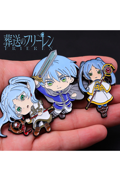 Miniso Blue Japanese Anime Frieren: Beyond Journey's End Enamel Pins Brooches...