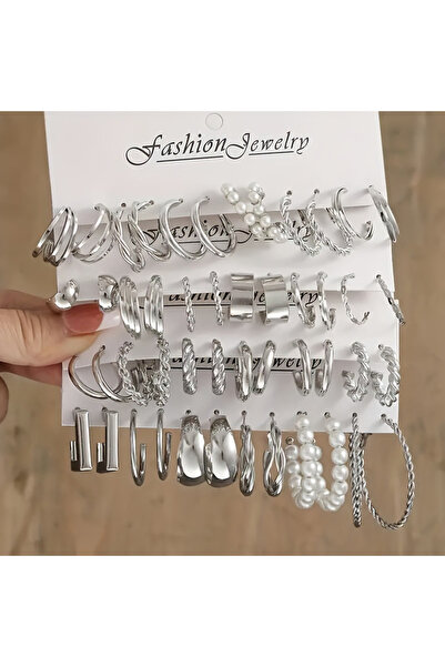 Choice طقم أقراط AYA5920002 بتصميم عصري بسيط وأنيق للنساء، بنمط كلاسيكي مجوف ...