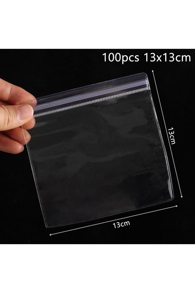 Choice 100 كيس بلاستيكي PVC ذاتي الإغلاق، مقاوم للغبار، قابل لإعادة الإغلاق، ...