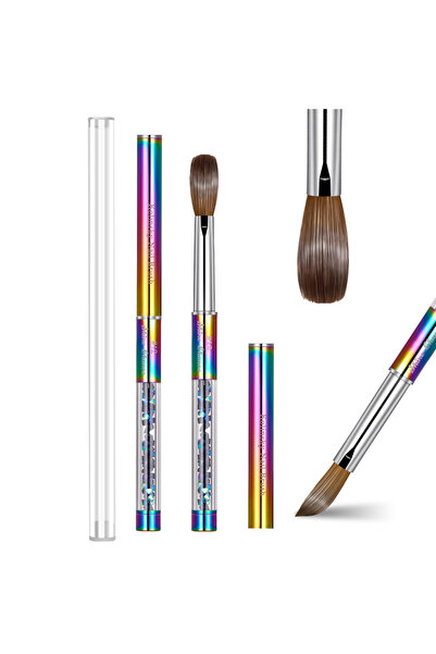 Choice SC018-12 100% Kolinsky Sable Nail Acrylic Brush UV Gel Carving Pen Bru...