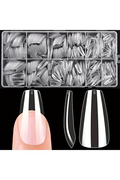 Choice ٦٠٠ قطعة من أطراف الأظافر المربعة متوسطة الحجم، ٦٠٠ قطعة من أطراف الأظ...