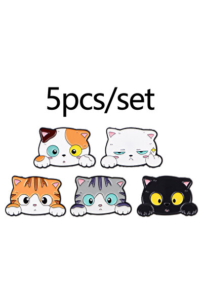 Choice 9 دبابيس مينا لطيفة على شكل قطط أليفة، حيوانات كرتونية، دبوس طية صدر ا...