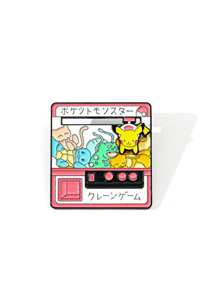Miniso pokemon Creative Pokemon Brooch Creative Game Console Design Enamel Pi...