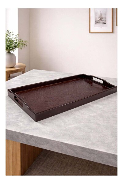 ALQANNAS Large Rectangular Fiber Fiber Fiber ServingServing Tray