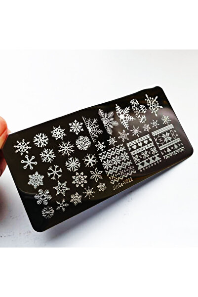 Choice JSY-22 1pcs Nail Stamping Plates Christmas French Xmas Steel Printing ...