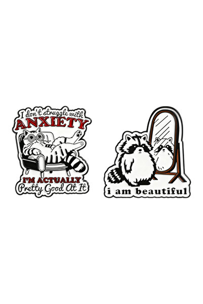 Choice دبابيس مينا TZ2389 للثقة بالنفس، عبارات مضحكة عن الشجاعة الذاتية، بروش...