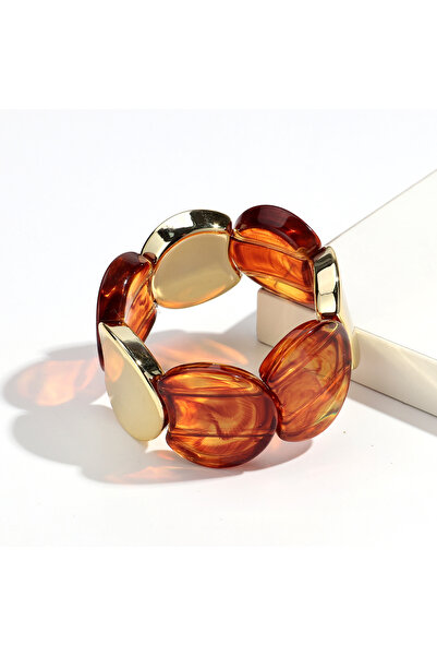 Choice أساور دائرية ذهبية اللون مصنوعة من حبل مطاطي متشابك للنساء، بتصميم أور...