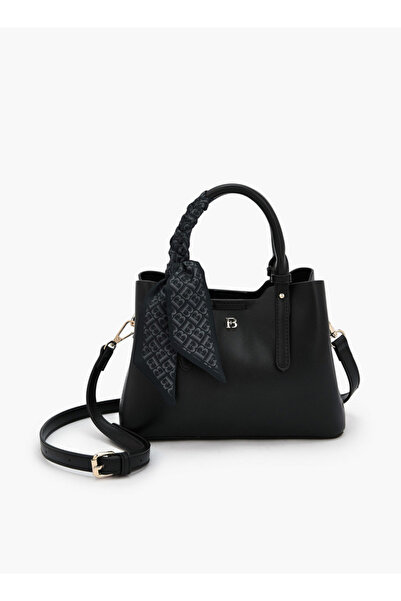 Flora Bella by Shoexpress حقيبة يد بمقبضين مزينة بوشاح - ارتفاع 16.5 سم × عرض...