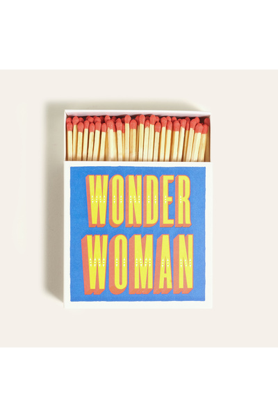 Zsa Zsa Zsu Wonder Woman Ahşap Kibrit Hediyelik Eşya 11x11x3 Cm Renkli