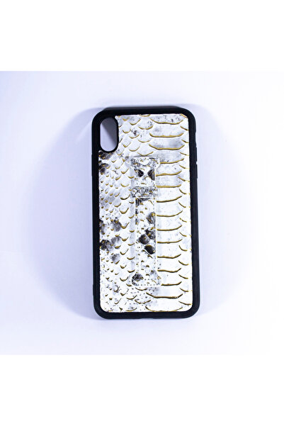 I SAFE ISAFE SIGNATURE SNAKE LEATHER RING BACK CASE IPHONE XS MAX GOLD