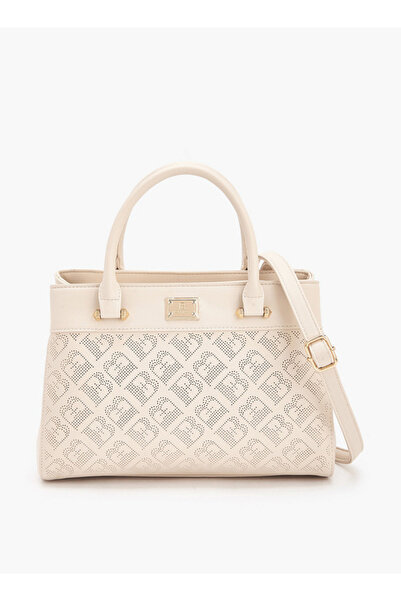 Flora Bella by Shoexpress حقيبة تسوق مقطوعة بالليزر مع حزام قابل للفصل - ارتف...