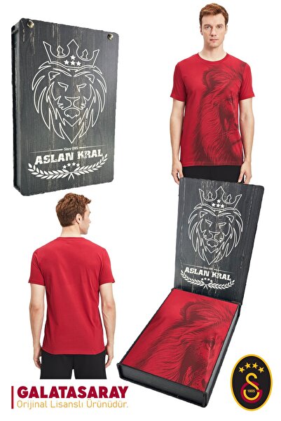 Galatasaray Originalni licencirani lav Štampano T-shirt sa poklon drvenom kut...