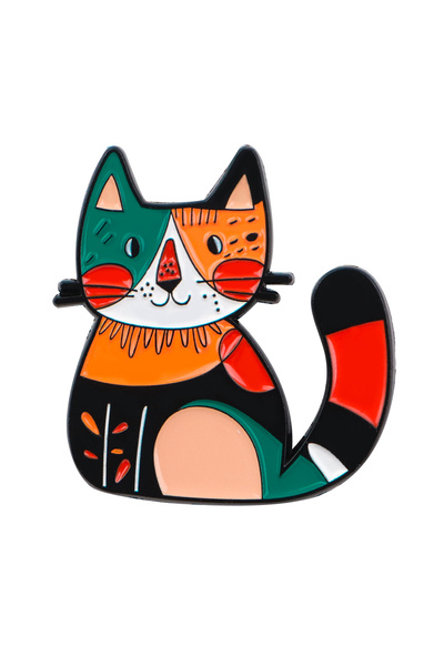 Choice 9 دبابيس بروش ملونة على شكل قطط للنساء، دبوس قطة سوداء مطلي بالمينا، ش...