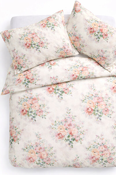 İQON Double Duvet Cover Set Mystıc Rose Beige Setçi̇ft