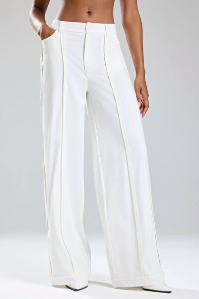 tw3 Γυναικείο Σατέν Παντελόνι με Λεπτομέρειες με ρέλι Σχεδίων