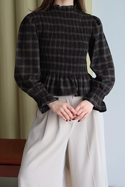 By ÖTE Gipeli Plaid Blouse