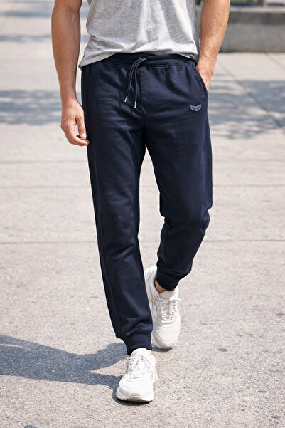 REMSA بنطال رياضي رجالي بخصر مطاطي 25707 أزرق داكن