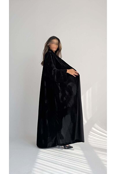 AYA MWT872 - عباية مخمل بيليسية