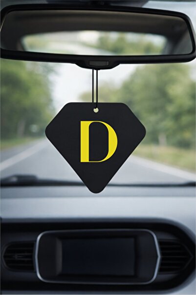 PROMOSYONİK D Harf Tasarımlı Bahar Esintisi Dekoratif Araç Kokusu ve Aksesuarı