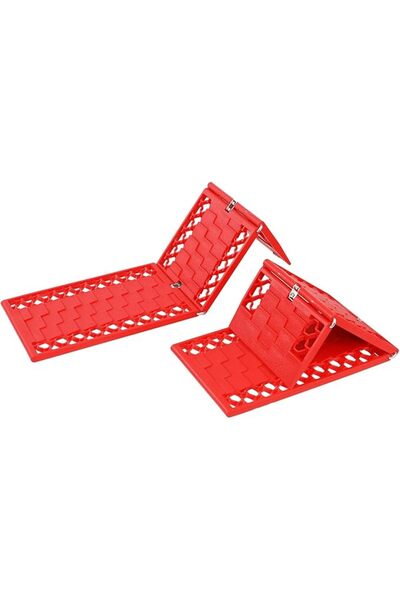 Arabest حصيرة جر قابلة للطي للسيارات، طقم من قطعتين، أداة مساعدة على تثبيت ال...