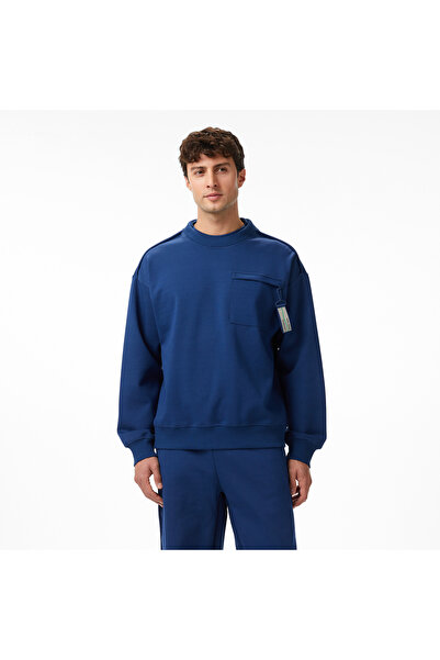 Lacoste x House of SuperStep Sport Erkek Mavi Sweatshirt
