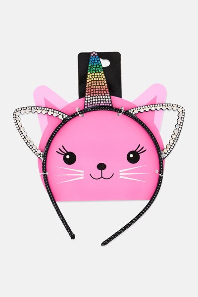 Almar عصابات رأس للأطفال البنات مزينة برسومات قطط، تشكيلة متنوعة