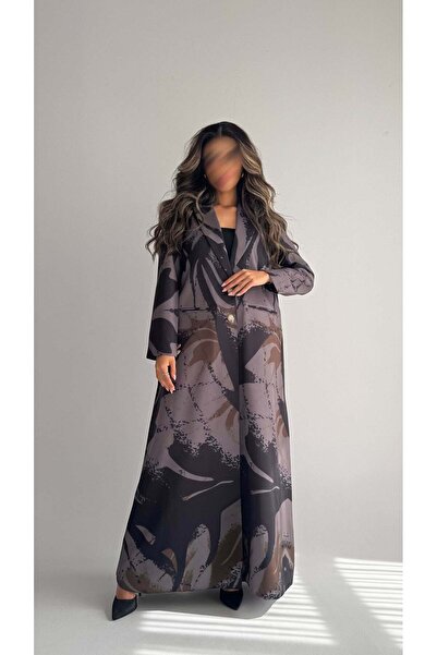 AYA MWT841 - Printed Blazer Abaya