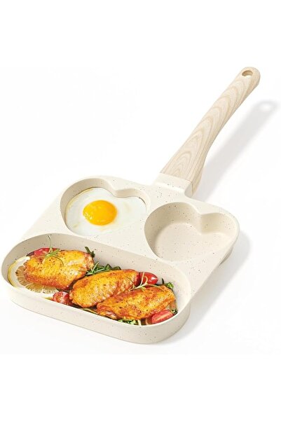 Arabest Nonstick Omelette Skillet, 3-Cup Egg Frying Pan, Suitable for Gas and...