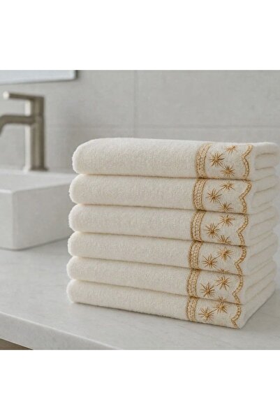 Güvenal Carla Velvet Guipure Πετσέτα 30*50 6 Πετσέτες |   Πετσέτα προίκας |  ...