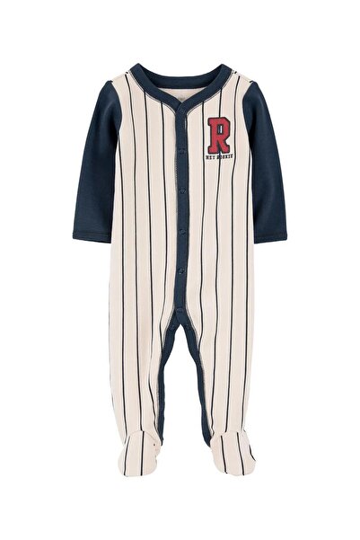 Carter's Erkek Bebek 3-9 Ay İşleme Detaylı Uyku Tulumu Lacivert