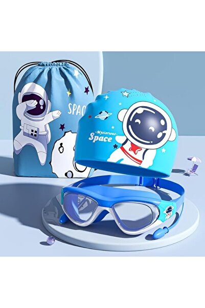 Arabest نظارات سباحة مزودة بسدادات أذن، وقبعة سباحة للأطفال، وعدسات واقية، ون...