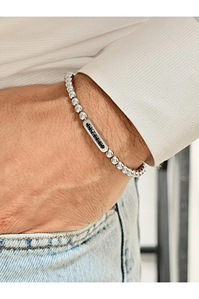 FERRO Silver Steel Men's Bracelet Frj10132A-A 2 Year Warranty Gift Boxed