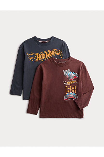 Marks & Spencer 2’li Saf Pamuk Uzun Kollu Üst (2-8 Yaş)