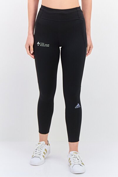 adidas Women Sportswear Fit Brand Logo Training Leggings, Black