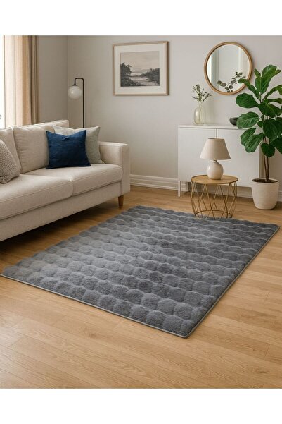 Etka Home BUBBLE–İthal Tavşan Tüyü Peluş Halı