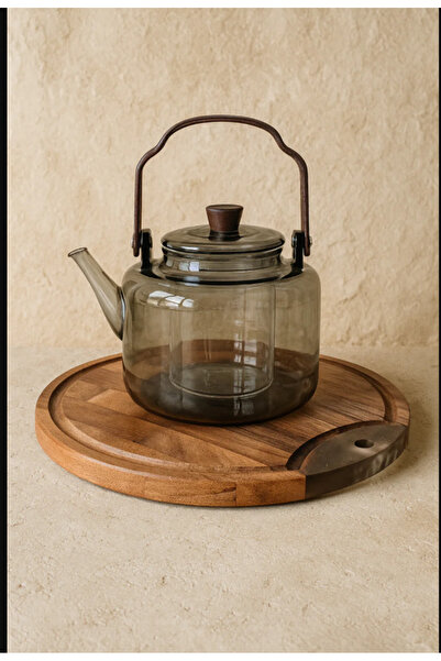 AROW Acacia Wood Holder Plant Tea Infuser 1 Liter